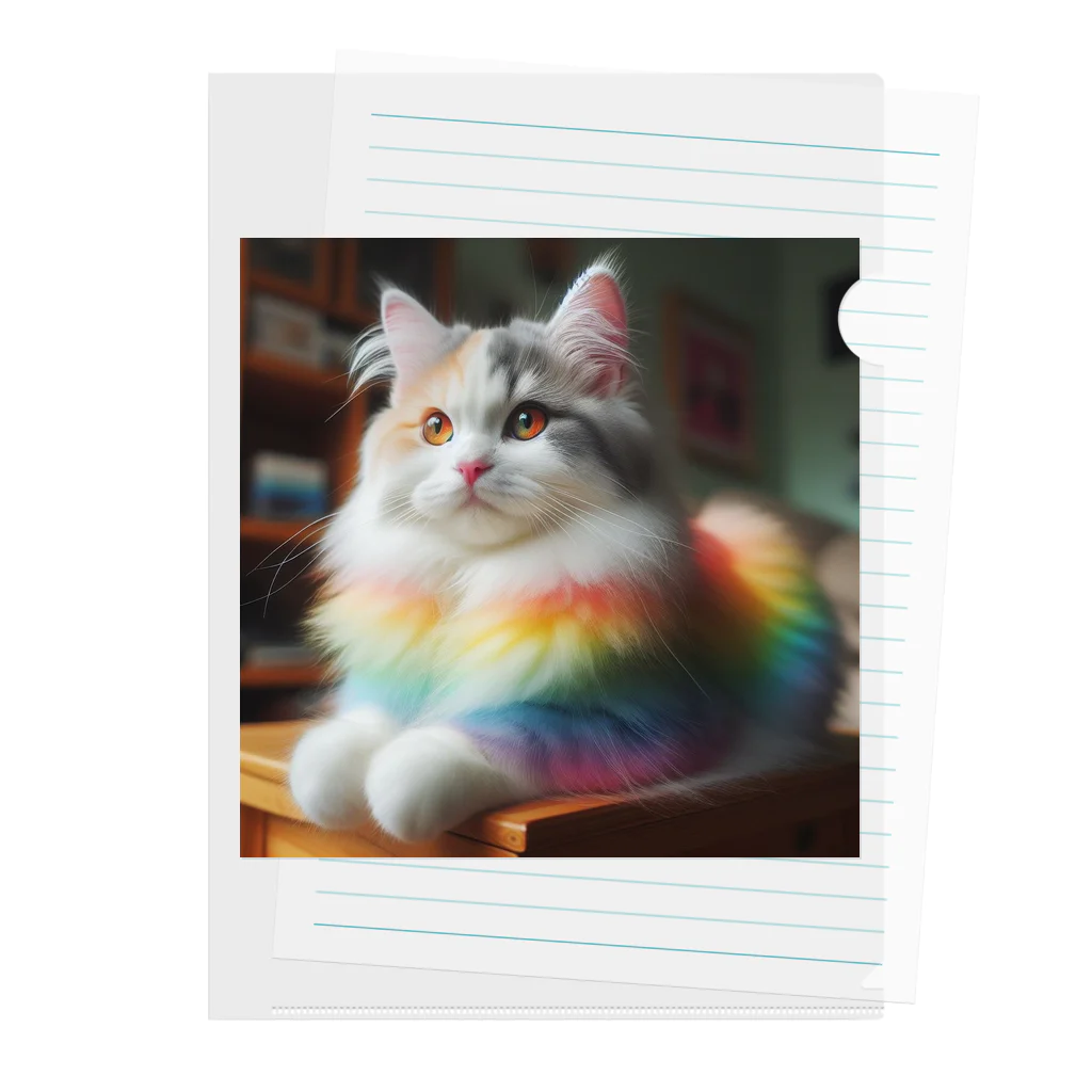Creation CATの虹色CAT Clear File Folder