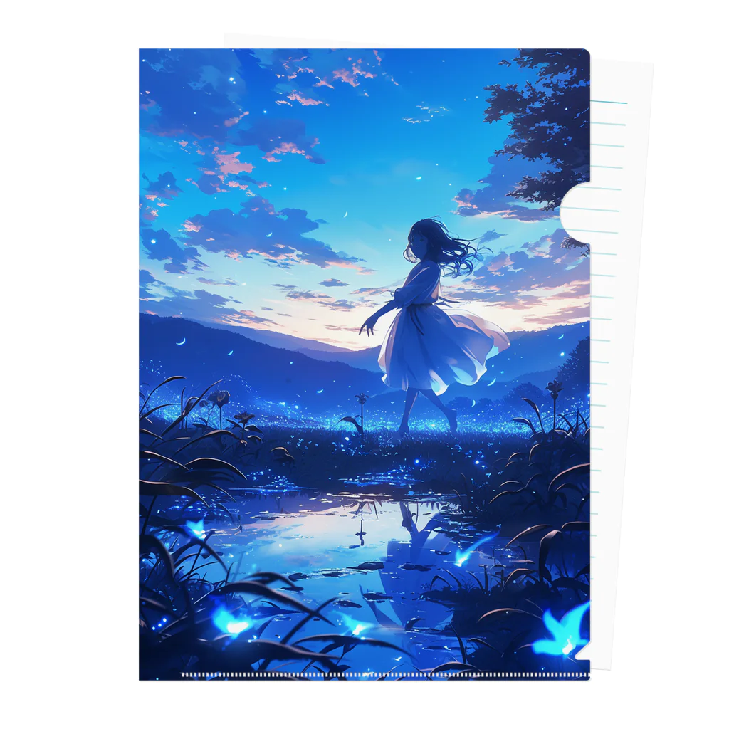 AQUAMETAVERSEの贅沢な夕暮れのひと時を貴女に　Hime  2530 Clear File Folder