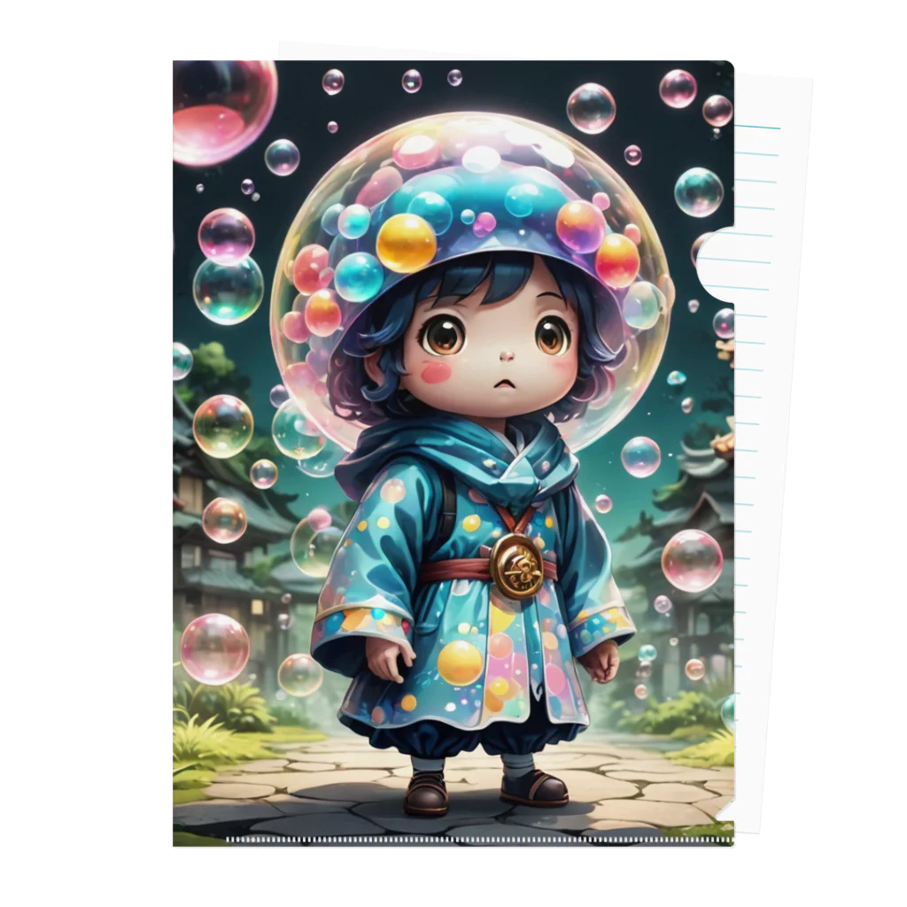 AI妖怪大図鑑のシャボン玉妖怪　パプル Clear File Folder