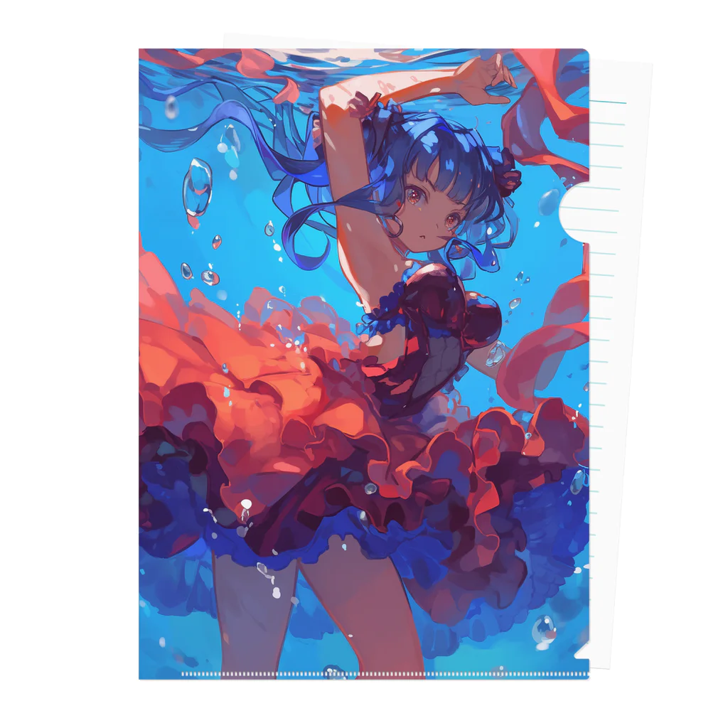 AQUAMETAVERSEの海の中の美ボディ　ラフルール　1859 Clear File Folder