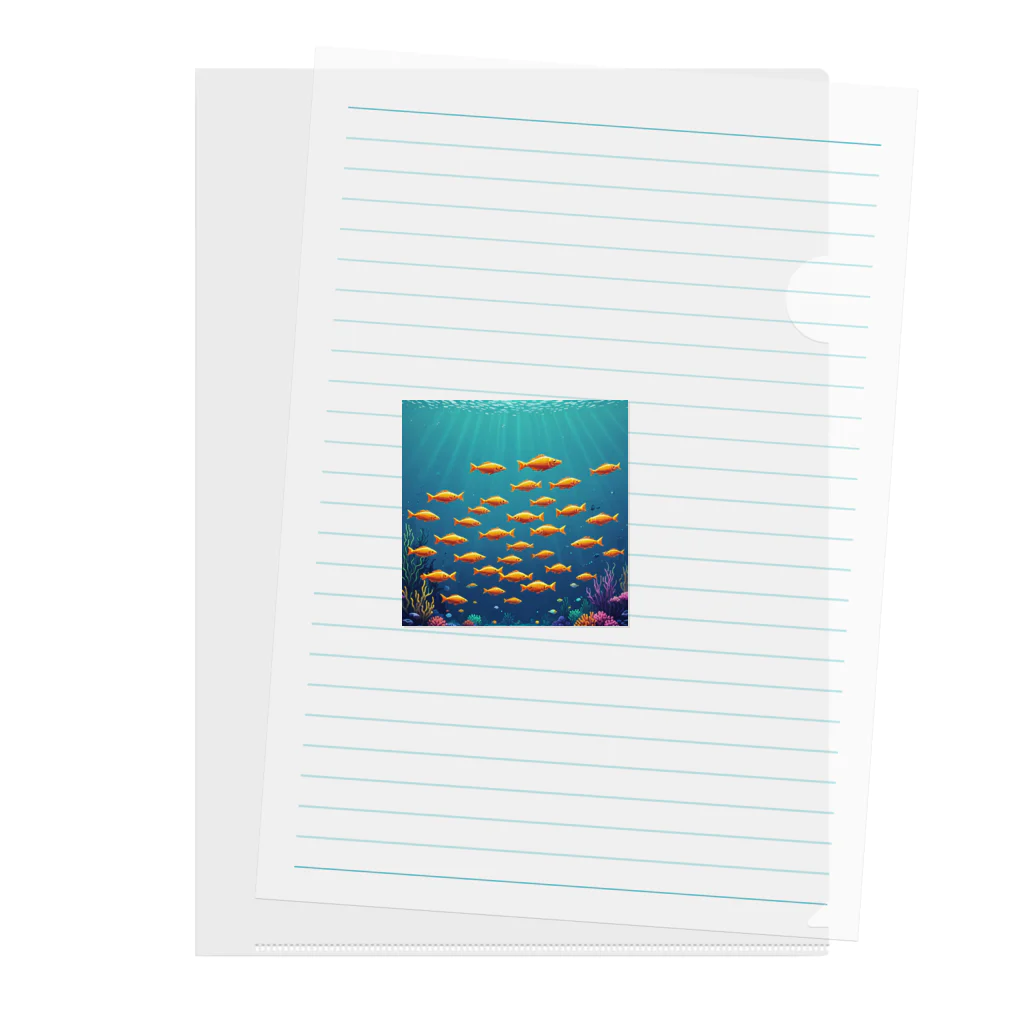 takekoputaの海中を泳ぐ魚のひれ Clear File Folder