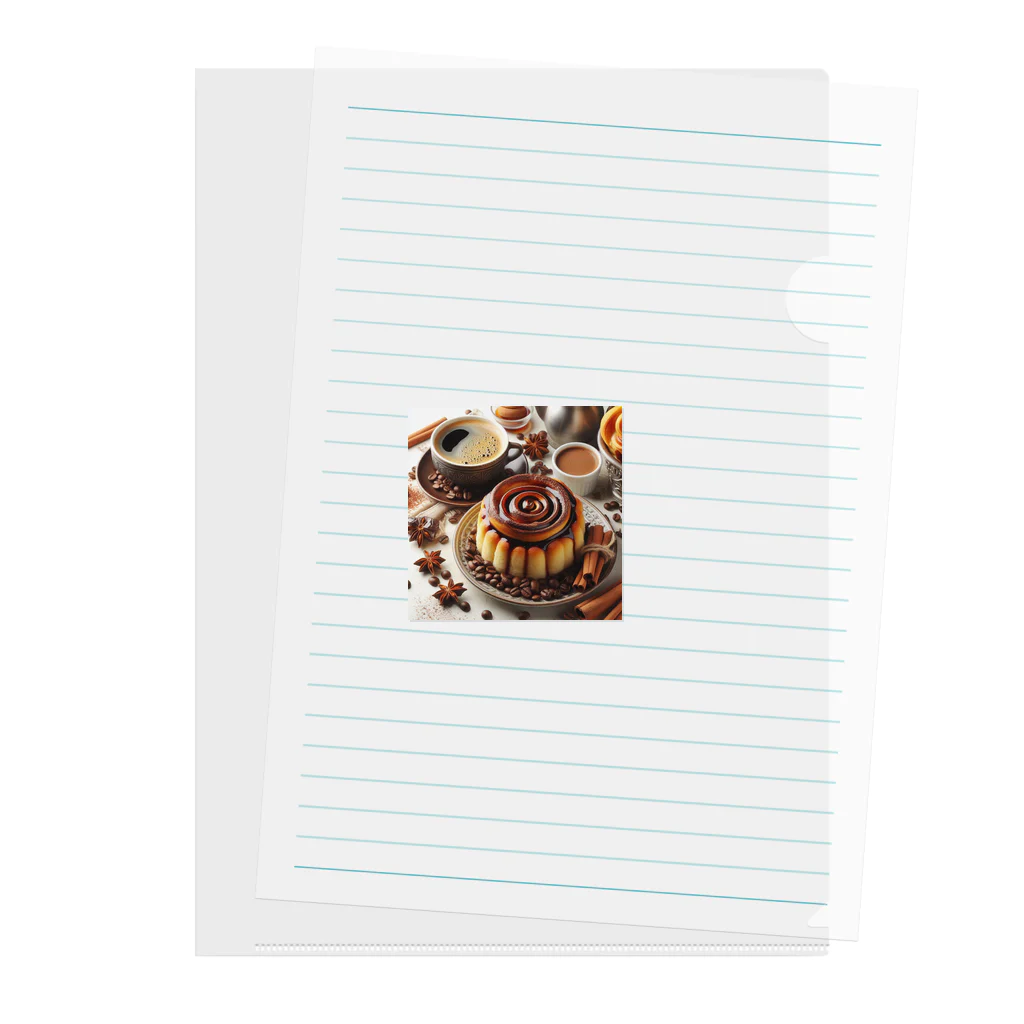 アミュペンの香り高いコーヒーの贅沢コンビネーション✨ Clear File Folder