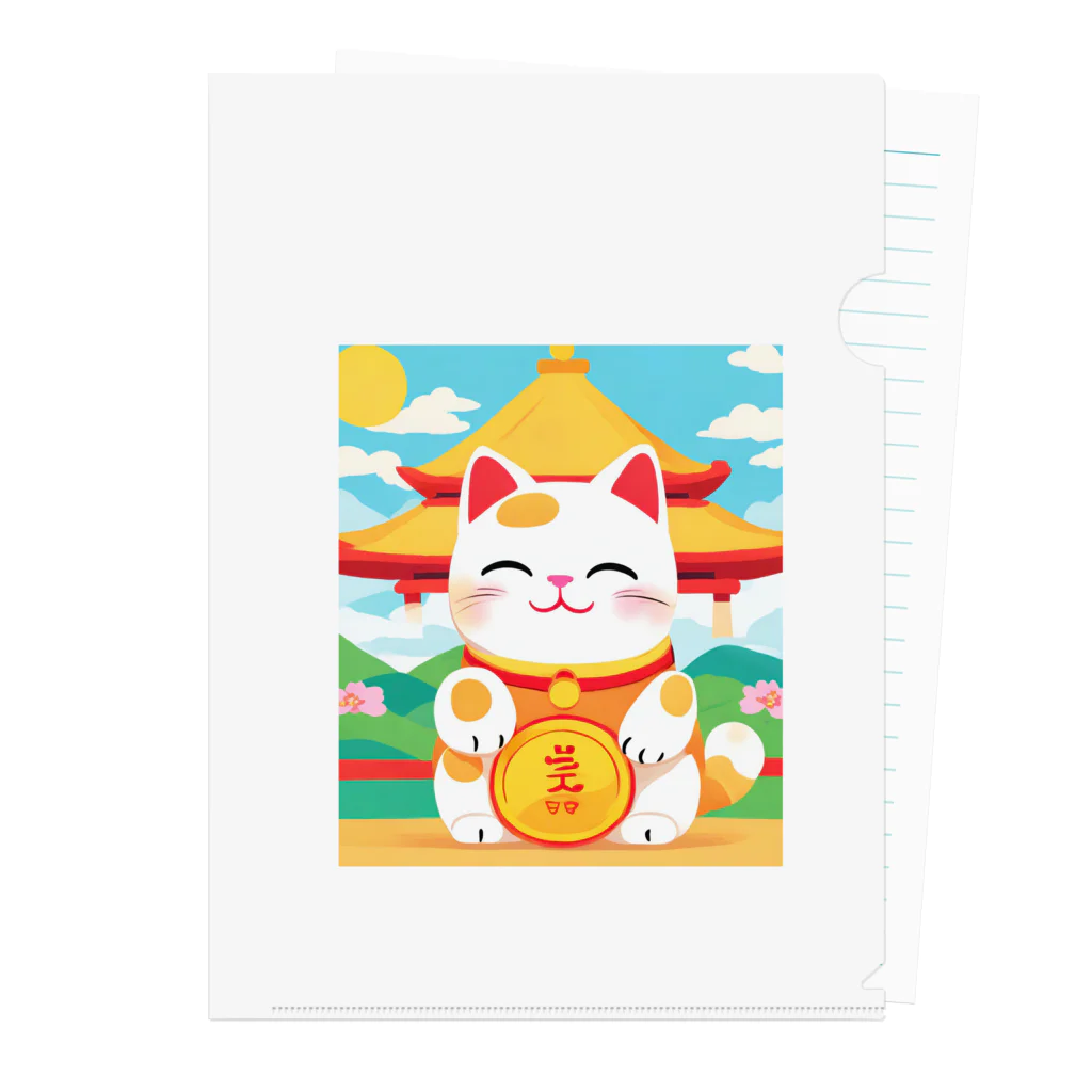 Toridoshisanの招く猫　あなたに幸せを　② Clear File Folder