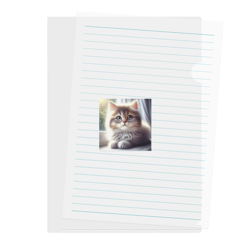 harumama04の子猫のキャラクターグッズです。 Clear File Folder