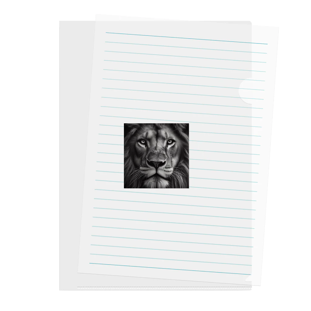 GDWEEDの百獣の王 ライオン Clear File Folder