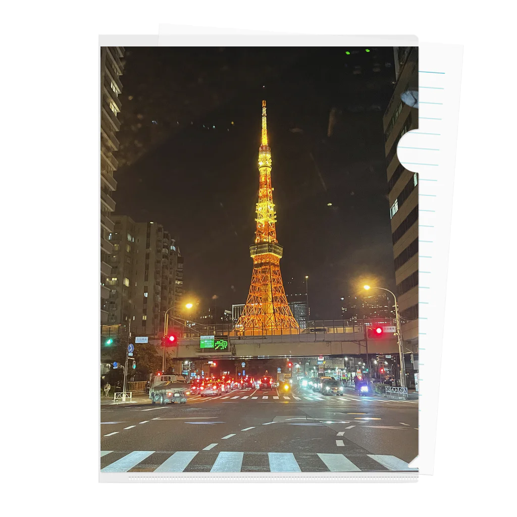 JohnDo Shopの東京タワー Clear File Folder