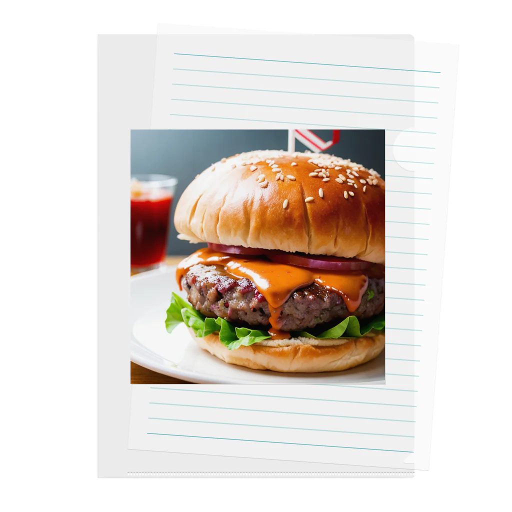 オリジナルグッズショップ KIJITORAのDELICIOUS BURGER Clear File Folder