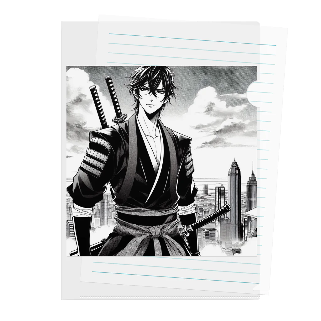 namidamakiの屋上侍 Clear File Folder