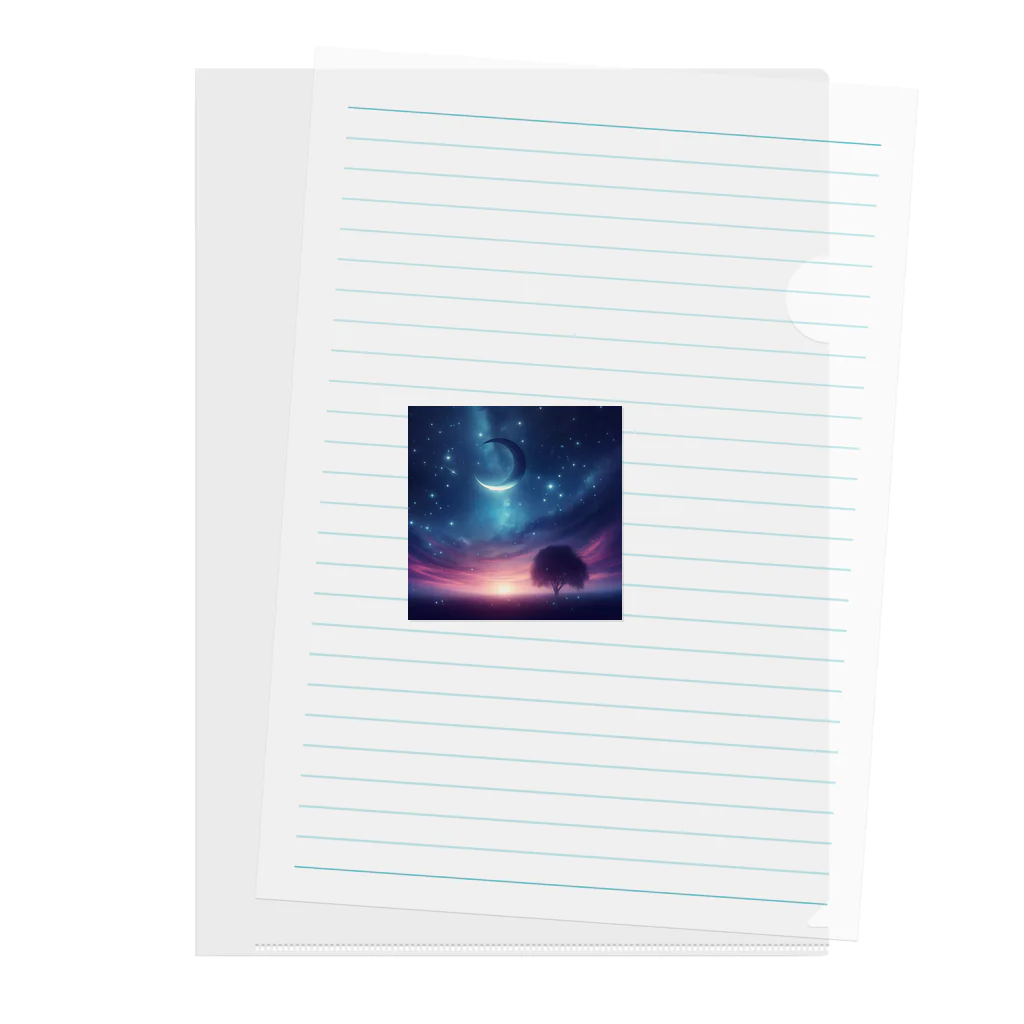 cocoraion1524の星空 Clear File Folder