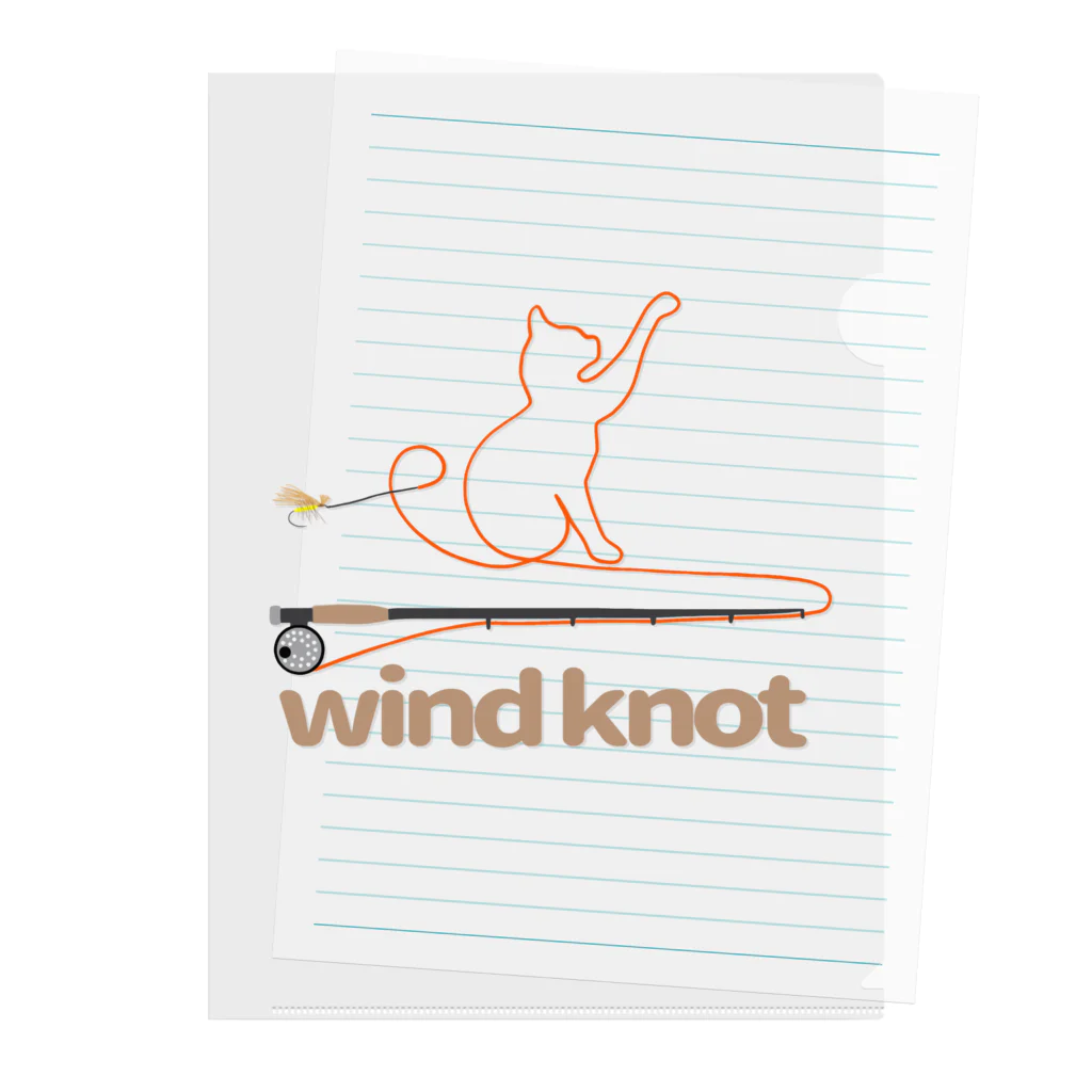 cahillのwind knot Clear File Folder