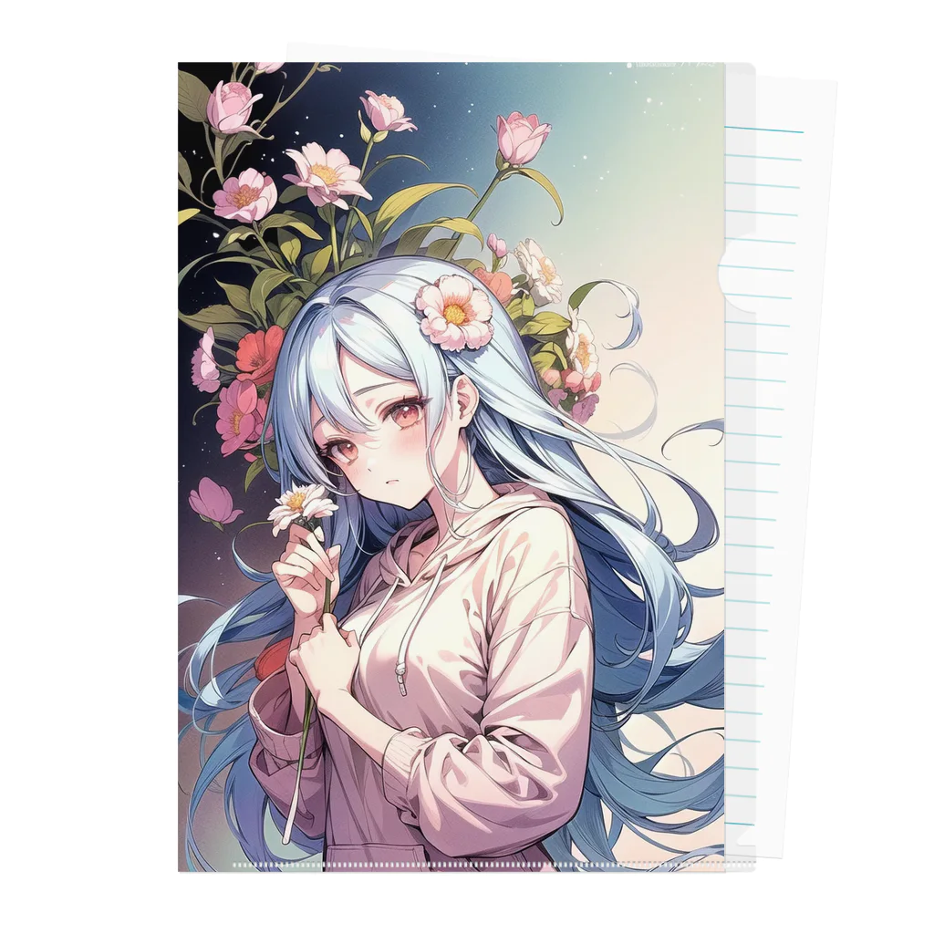 🐋うくはのお店の花と君7 Clear File Folder