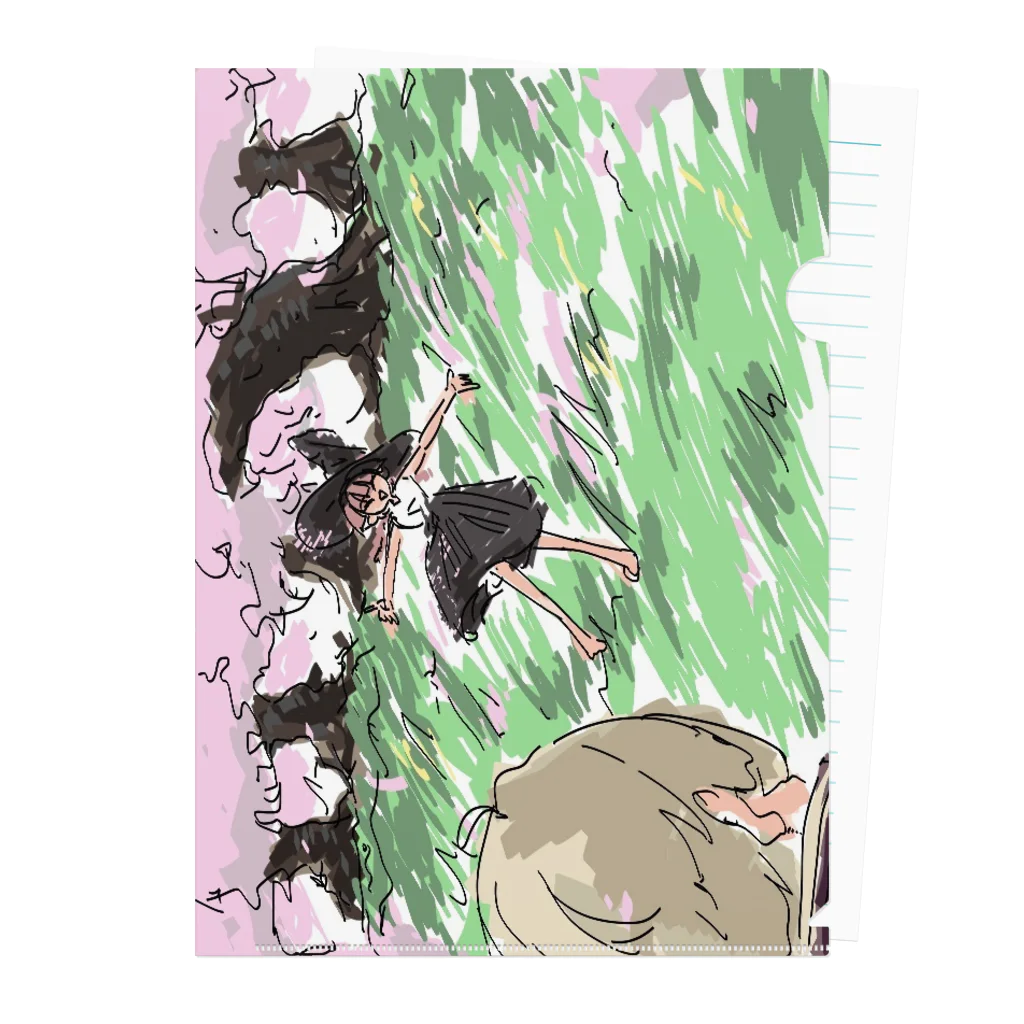 高知盆地 特産品市場のSakura Clear File Folder