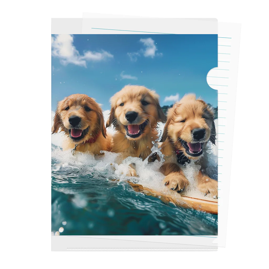 海街ワンワンだんごちゃん🐶の海街ワンワン Clear File Folder