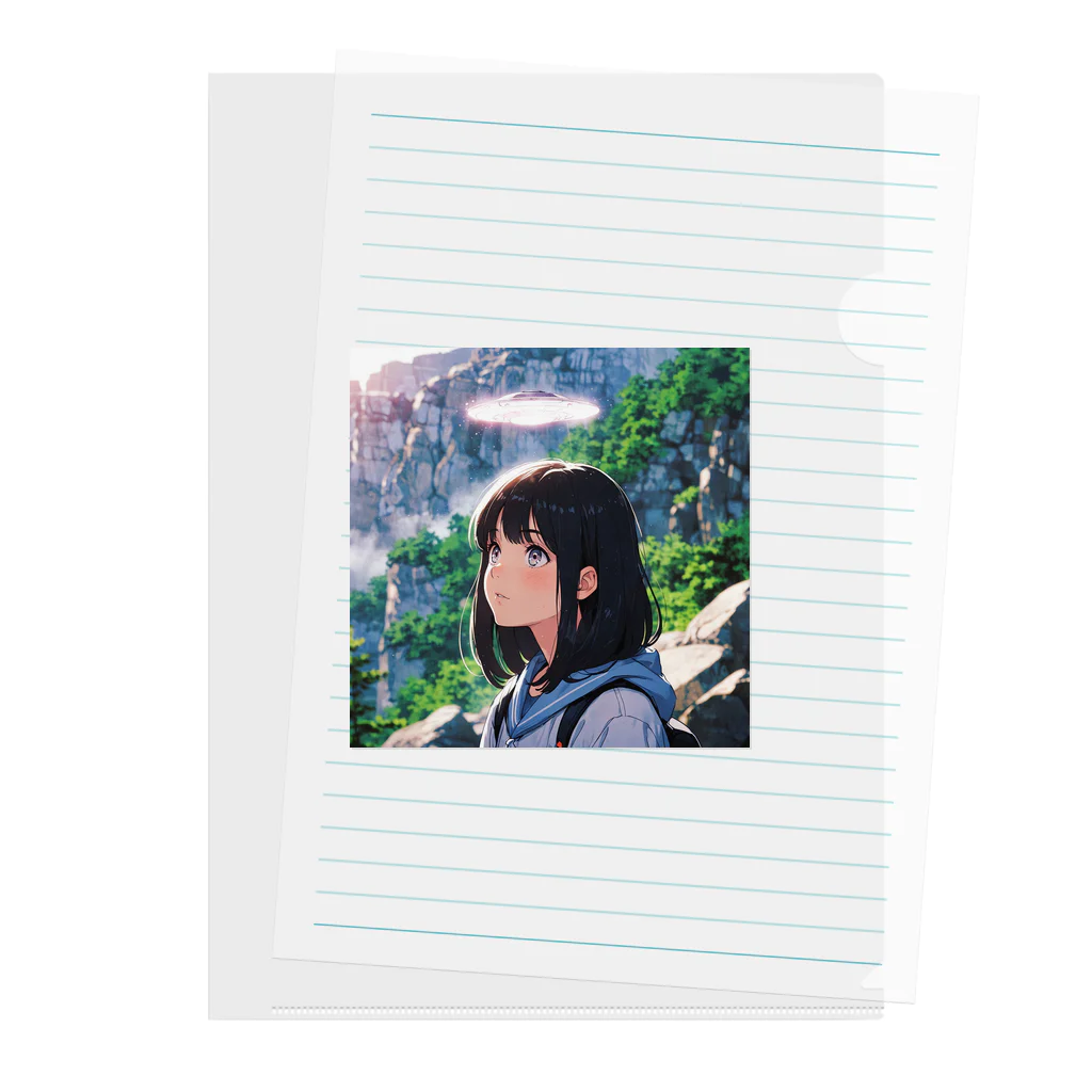 imoimo2022のUFOと少女 Clear File Folder