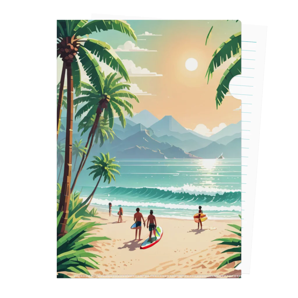 Paradise ExploreのPalm Breeze Bliss Clear File Folder