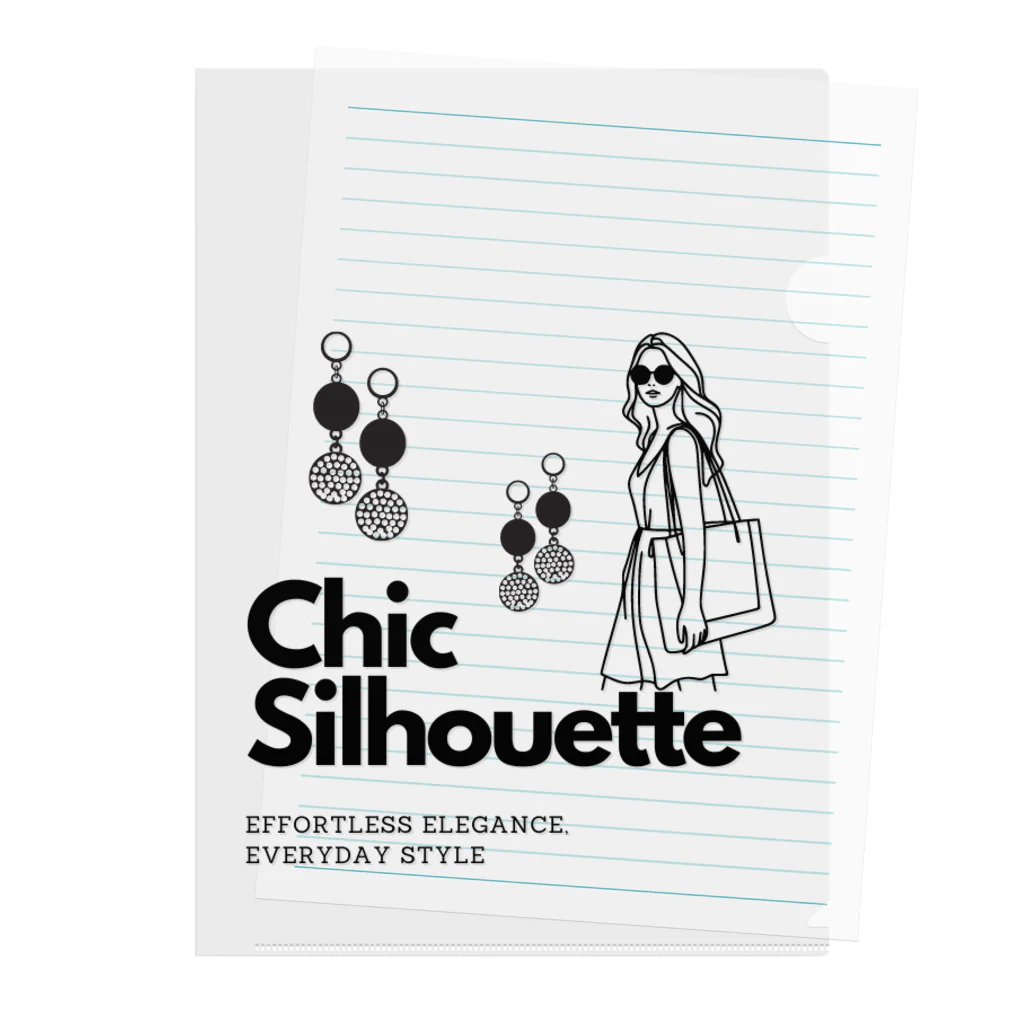 CHIBE86のChic Silhouette Clear File Folder