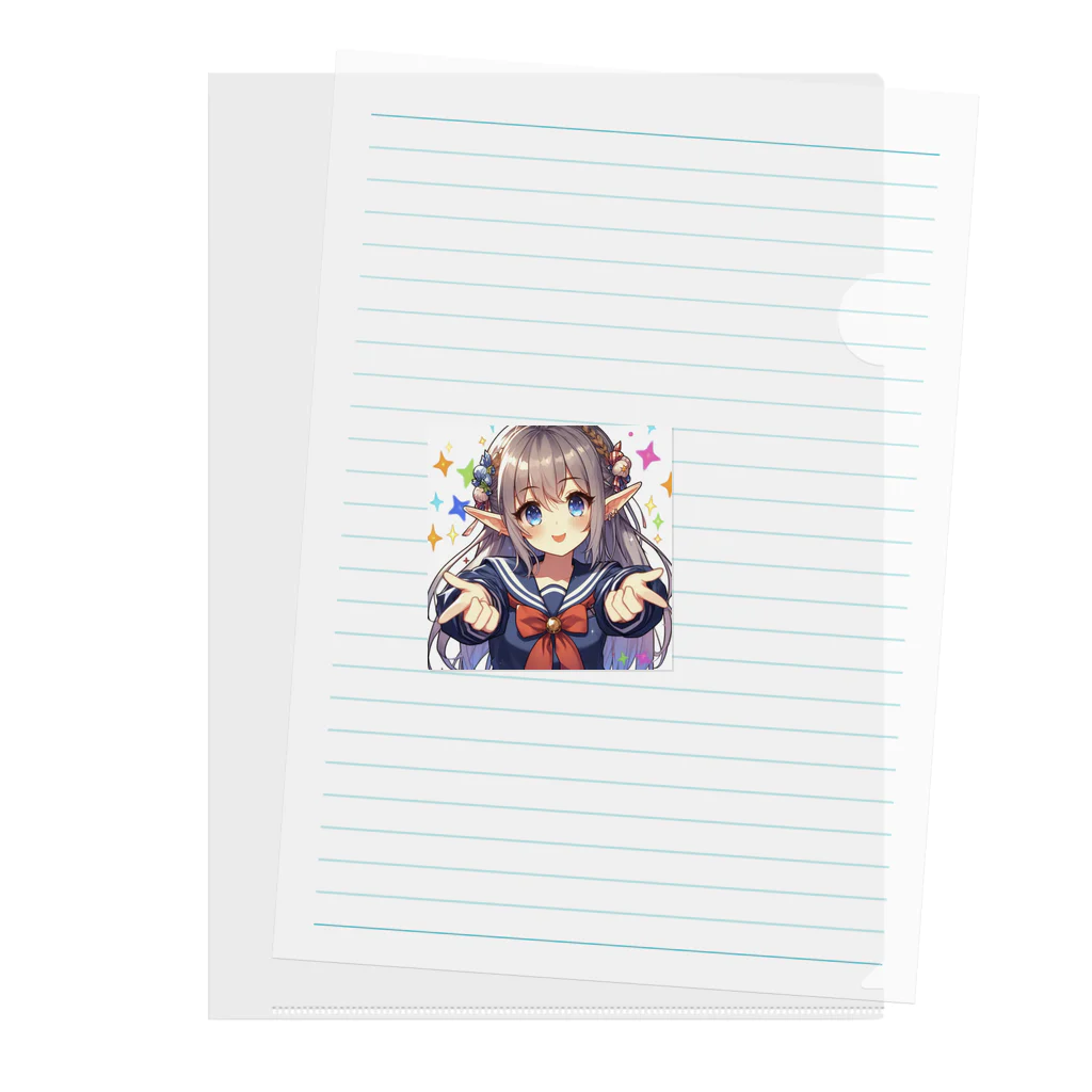 aaammmamのエルフ　美少女　セーラー服　アイドル Clear File Folder