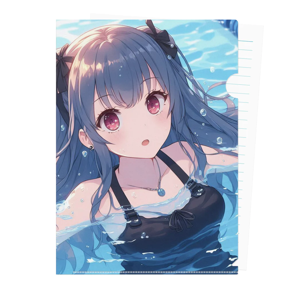 SWQAのプールを楽しむjk Clear File Folder