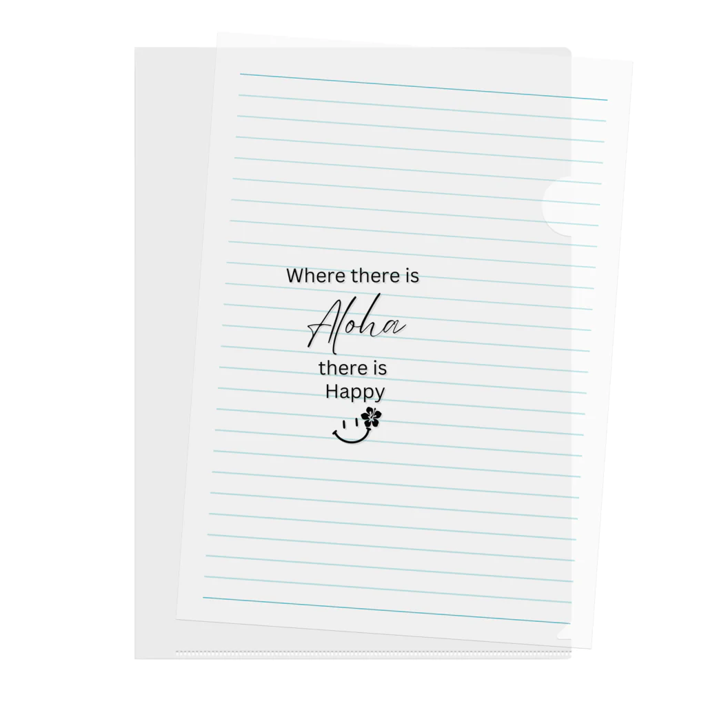 Aloha for AinaのAloha Smile Leia☆ Clear File Folder