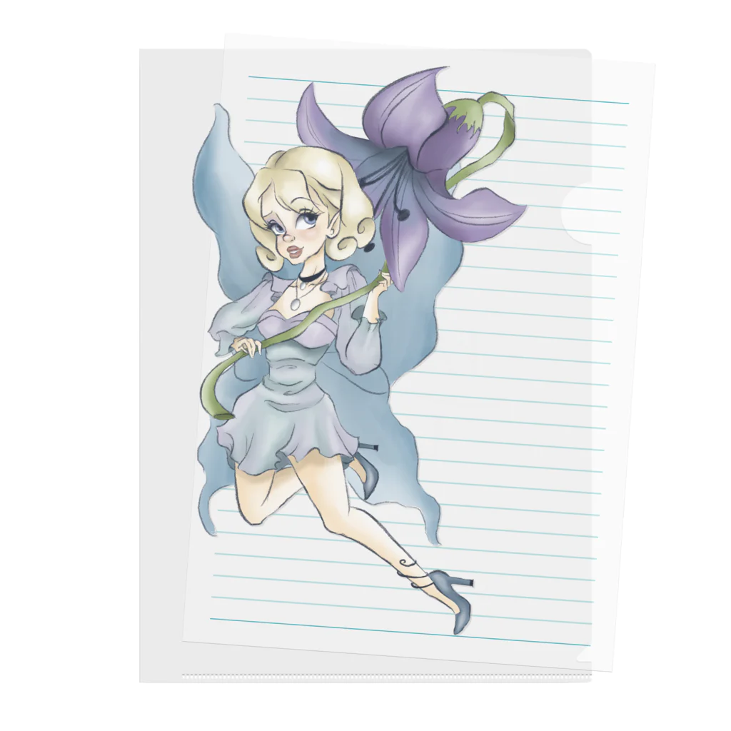 Earl Grey tea timeのCharlotte（シャーロット） Clear File Folder