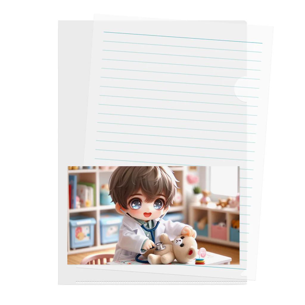 Bonmaru☆ぼんまるのいたいの飛んでいけ Clear File Folder