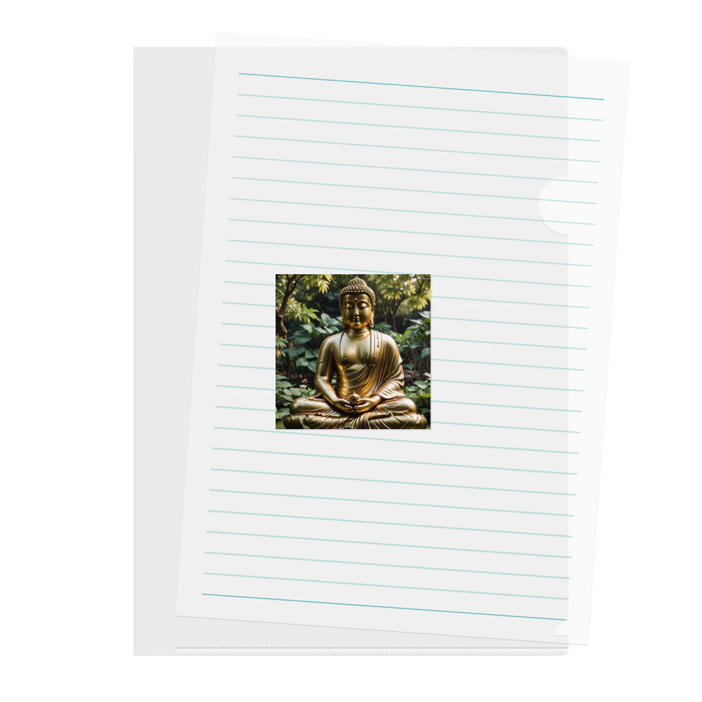 Take-chamaの驚くべき仏像があなたを迎えます。 クリアファイル