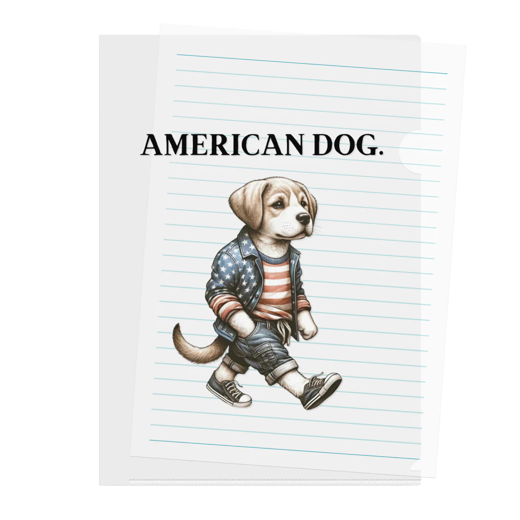 AMERICAN DOG.のAMERICAN DOG. Clear File Folder