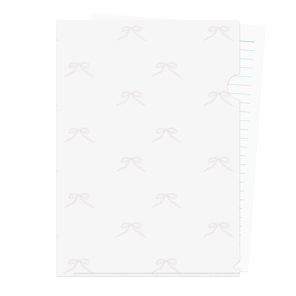 rilybiiの🩰 Balletcore Ribbon pattern . Clear File Folder