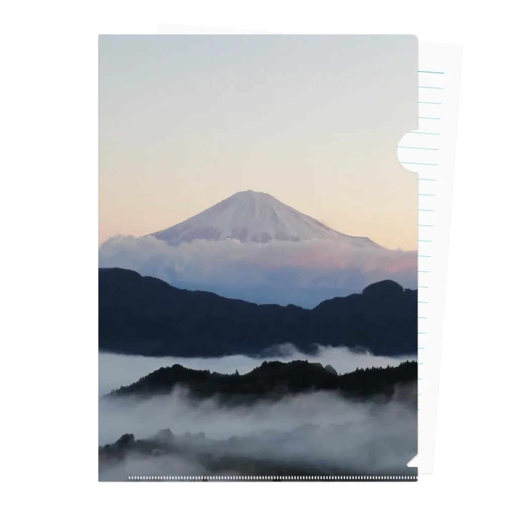 りーもの富士山と雲海 Clear File Folder