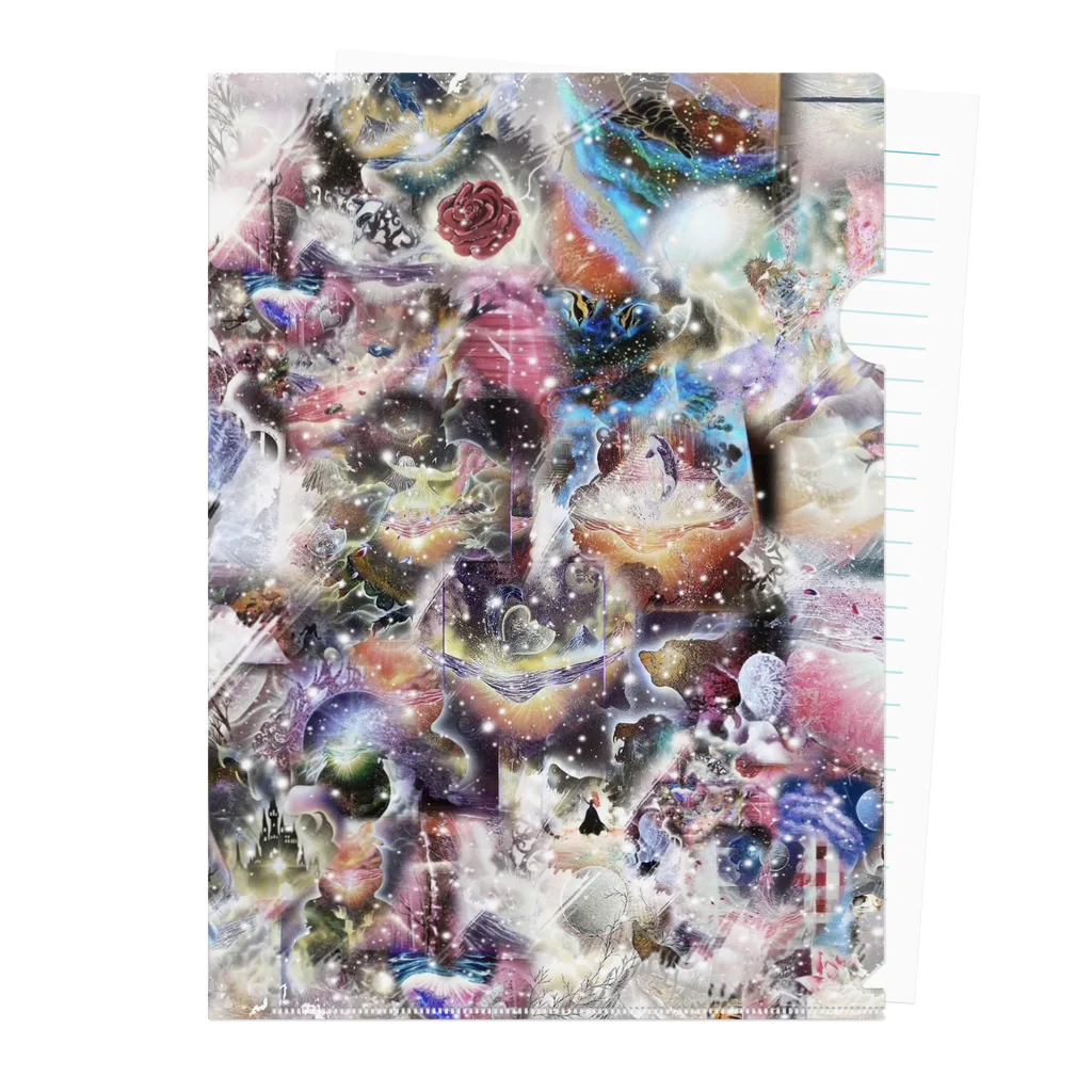 JUNGOonlyART 公式SHOPの桜カラーの幸せデザイン Clear File Folder