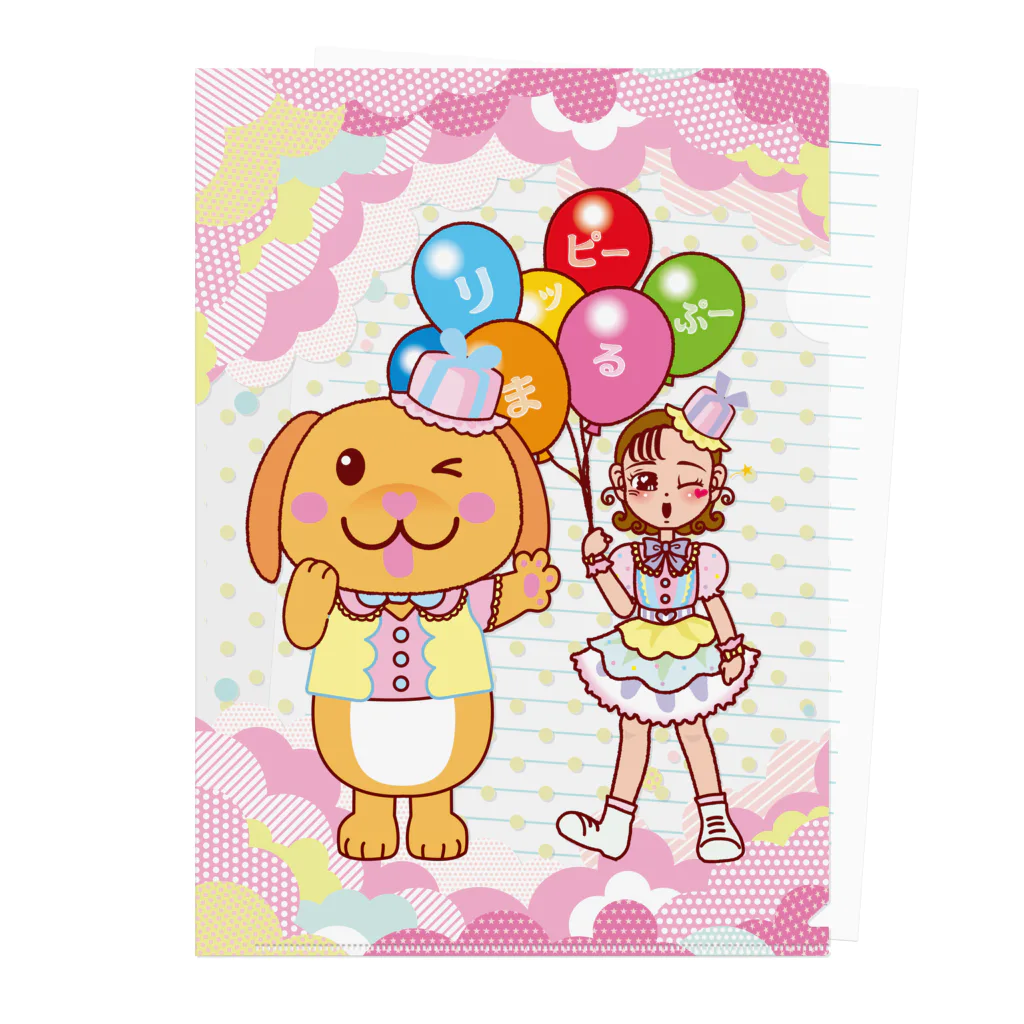 rippymarupuのカラフルポップクリアファイル Clear File Folder