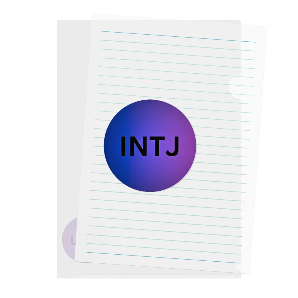 YumintjのINTJ Purple クリアファイル