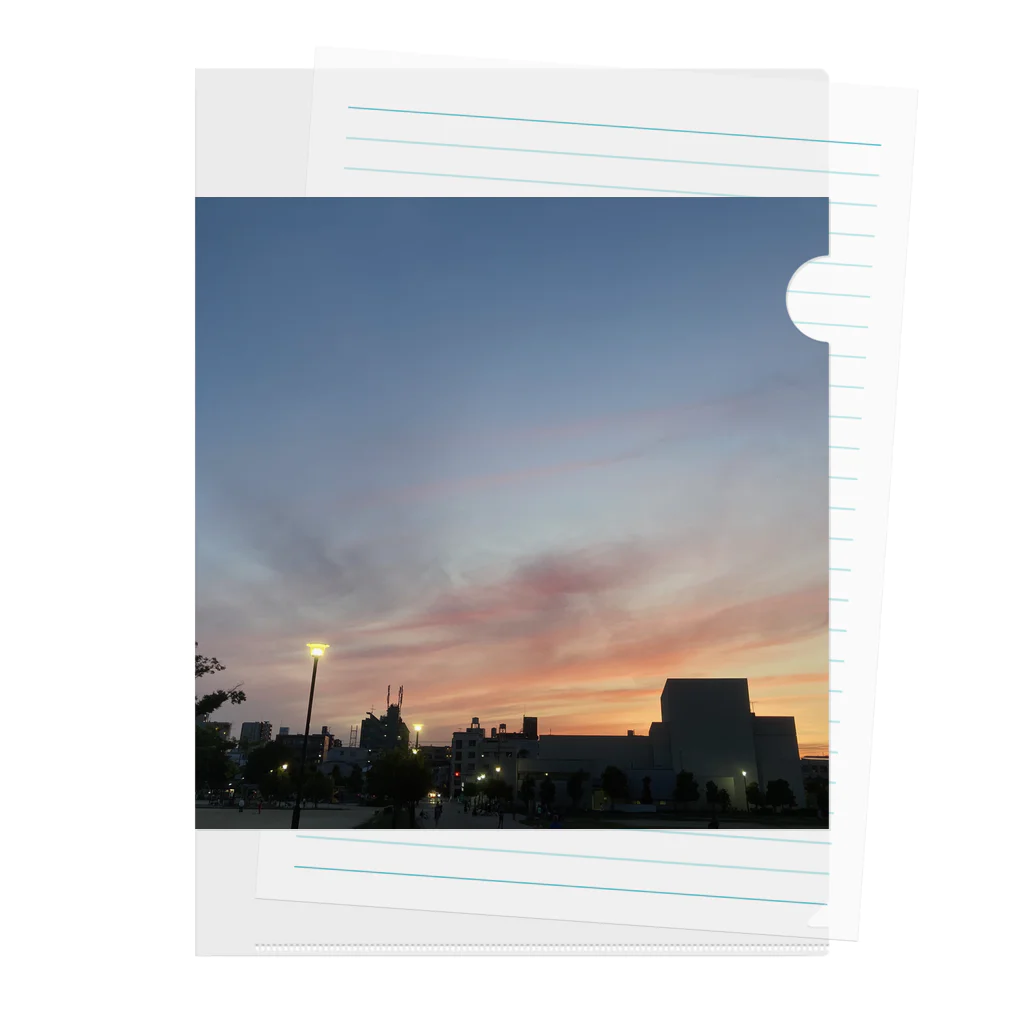 さちの部屋のとある日の夕焼け Clear File Folder