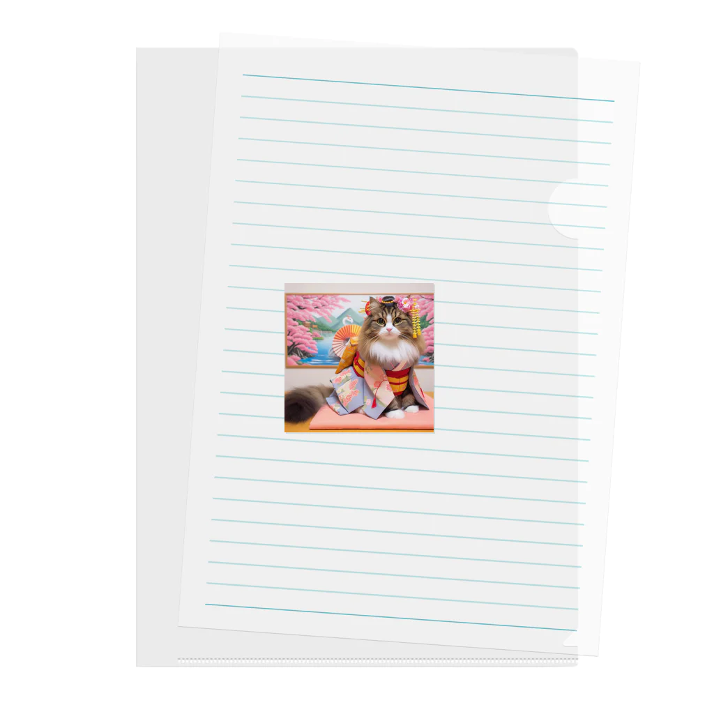 sophie138の舞妓ネコおにゃん Clear File Folder