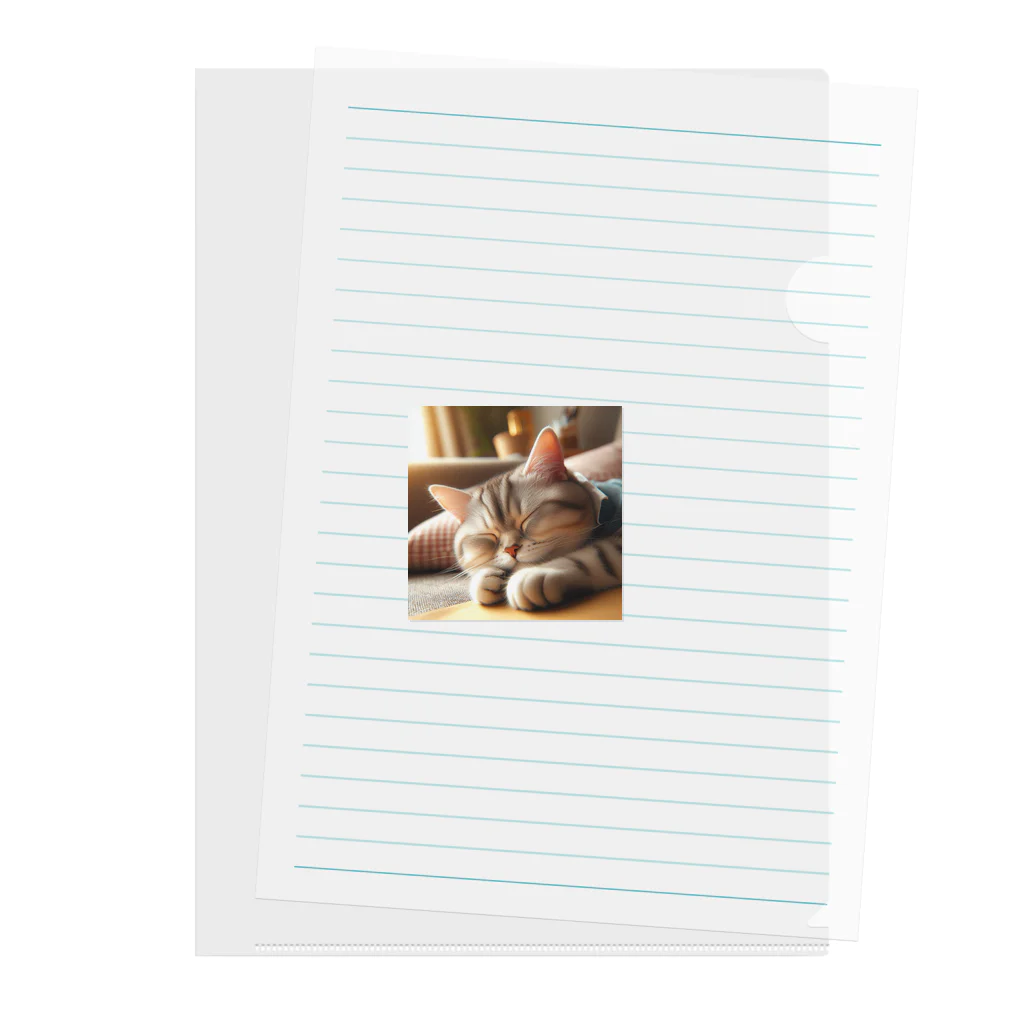 cat_smart_lifeの猫×睡眠×癒し Clear File Folder