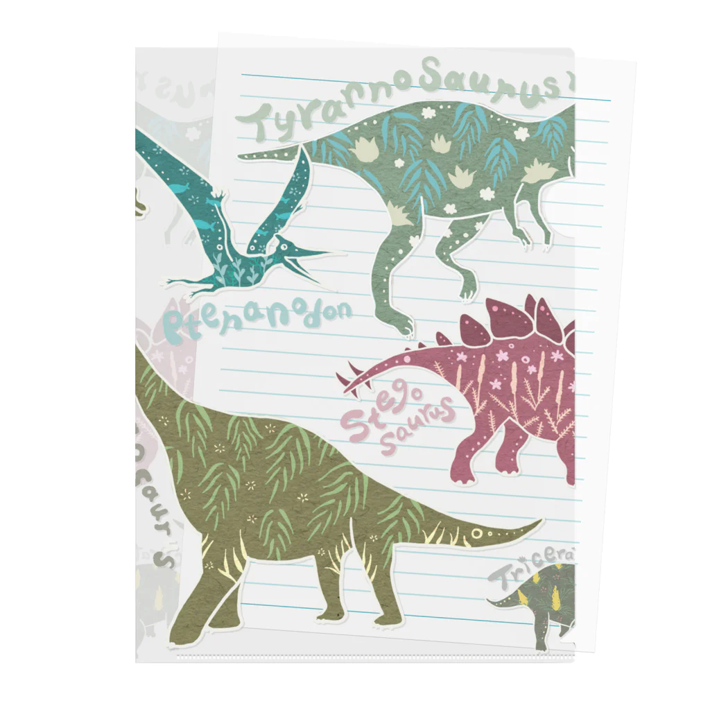 楽園Dinosaurの楽園Dinosaur Clear File Folder