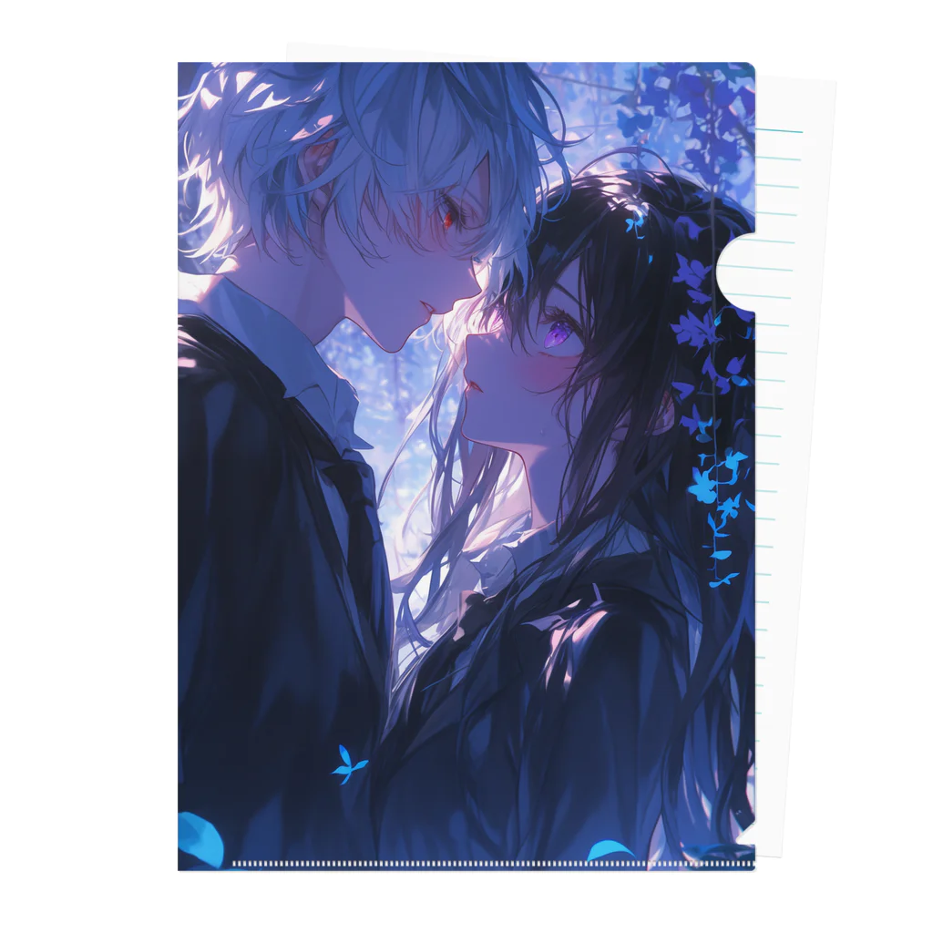 よる＠AIイラストのBoy＆Girl2 Clear File Folder