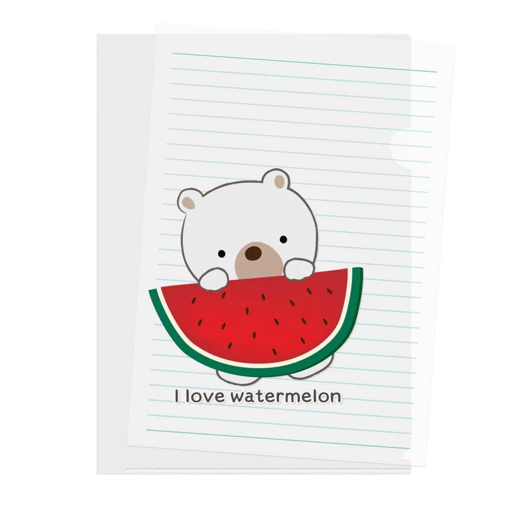 sari'sのI love watermelon Clear File Folder