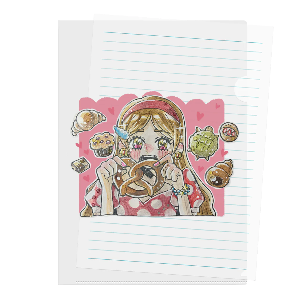 🐻 kumahana 🌷のbakery🍞 Clear File Folder