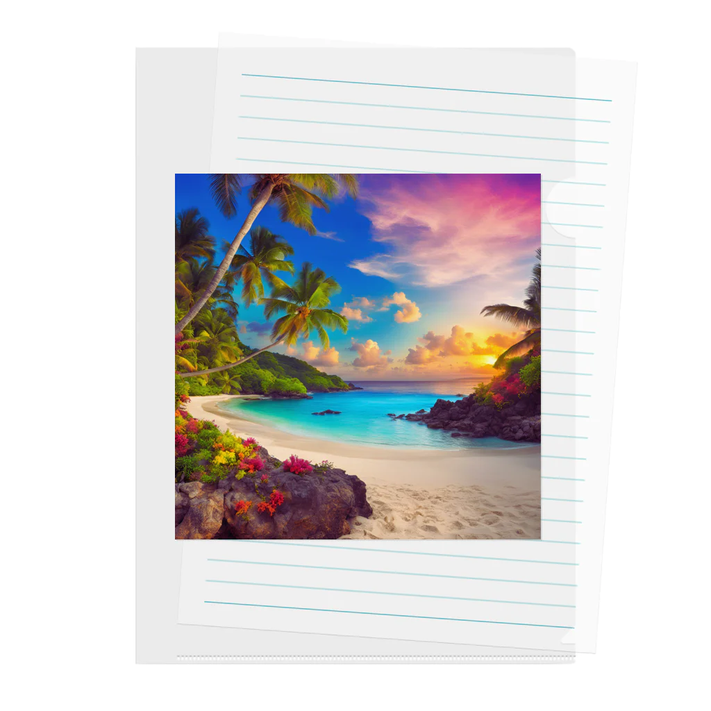 HOSHI-TANEKO🌠の🌊美しい海岸🏄✨ Clear File Folder