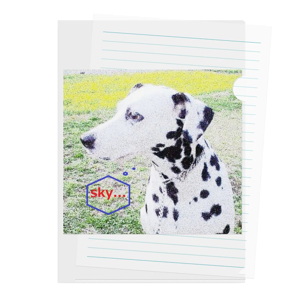 SKY_YUKI_RINのダルメシアングッズ１ Clear File Folder