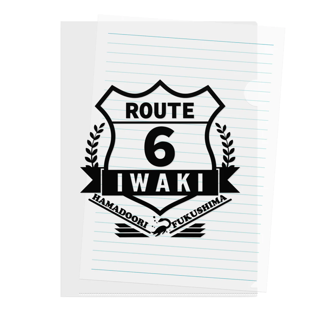 KUMA DESIGIN WORKSのROUTE6 いわきver. -海竜- クリアファイル