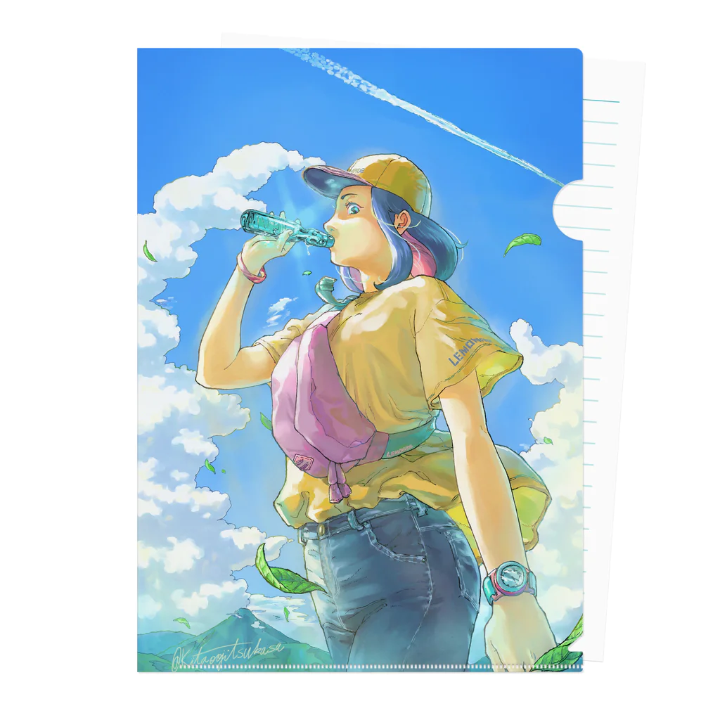 kitaooji shop SUZURI店のラムネ空 Clear File Folder