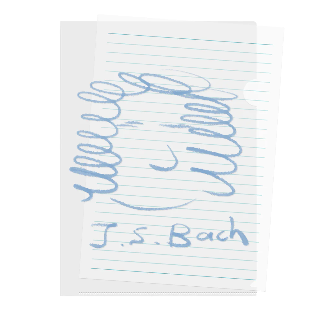 OSHIYOMANのバッハ　J.S.Bach クリアファイル