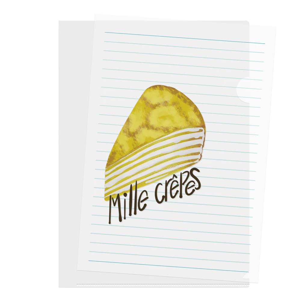 スロータイプ書店 Slowtype Booksのmille crepes ミルクレープ 075 クリアファイル