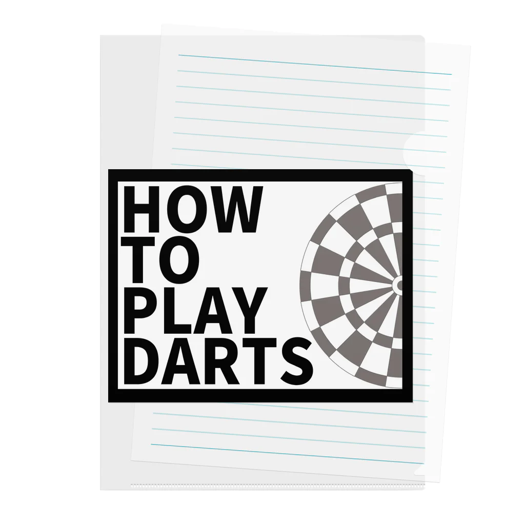 SWEET＆SPICY 【 すいすぱ 】ダーツのHOW TO PLAY DARTS Clear File Folder