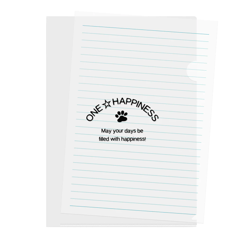 onehappinessのONE☆HAPPINESS Clear File Folder