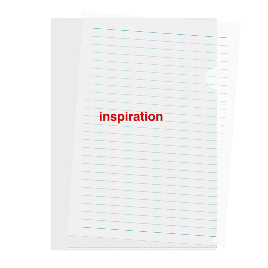 グリーンウィンドのinspiration Clear File Folder