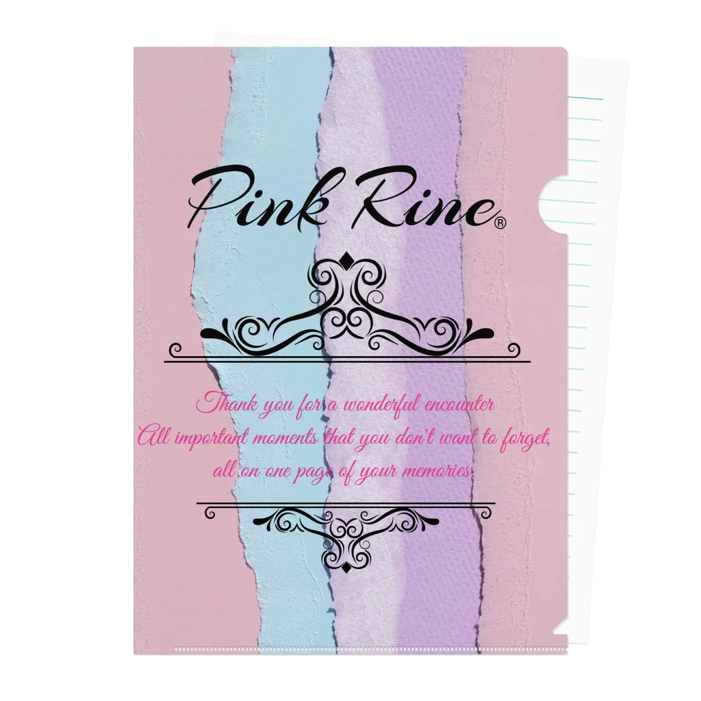 【Pink Rine】の【Pink Rine】オリジナル Clear File Folder