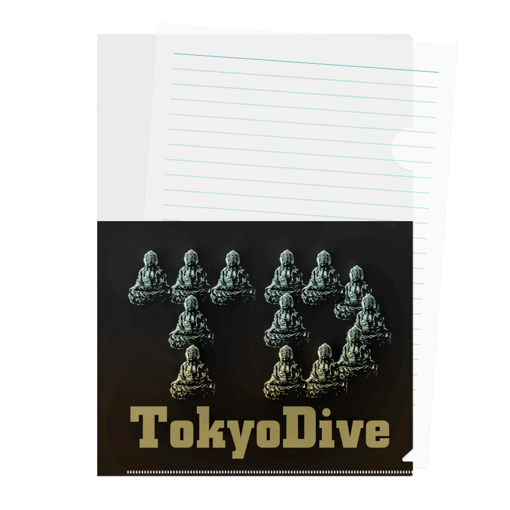 Tokyo Dive ⅡのTokyoDive2ブラックボックスロゴ Clear File Folder